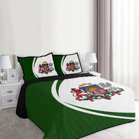 Latvia Flag Coat Of Arms Quilt Bed Set Circle1 RLT6 - Wonder Print Shop