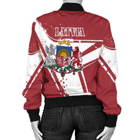 Latvia Women's Bomber Jacket - Latvia Pride RLT6 - Wonder Print Shop