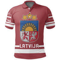 Latvia Hockey Polo Shirt RLT6 - Wonder Print Shop