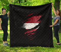 Latvia In Me Premium Quilt - Special Grunge Style RLT6 - Wonder Print Shop