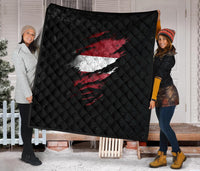 Latvia In Me Premium Quilt - Special Grunge Style RLT6 - Wonder Print Shop