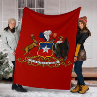 Chile Premium Blanket Special Coat of Arms RLT7 - Wonder Print Shop
