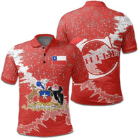 Chile Polo Shirt Christmas Coat Of Arms X Style RLT7 - Wonder Print Shop