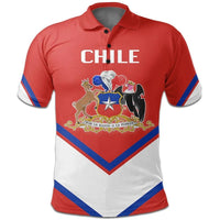 Chile Coat Of Arms Polo Lucian Style RLT7 - Wonder Print Shop