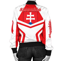 Slovakia Coat Of Arms Women Bomber Jacket My Style RLT13 - Wonder Print Shop