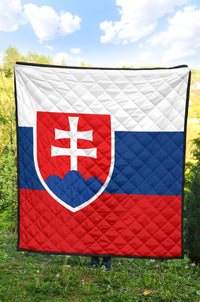 Slovakia Flag Premium Quilt RLT13 - Wonder Print Shop