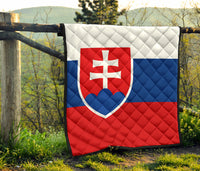 Slovakia Flag Premium Quilt RLT13 - Wonder Print Shop