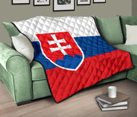 Slovakia Flag Premium Quilt RLT13 - Wonder Print Shop