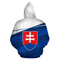 Slovakia Flag Hoodie Vivian Style RLT13 - Wonder Print Shop