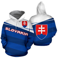 Slovakia Flag Hoodie Vivian Style RLT13 - Wonder Print Shop