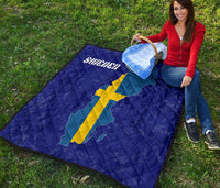Sweden Map Premium Quilt RLT7 - Wonder Print Shop