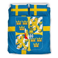 Sweden Coat Of Arms Bedding Set RLT7 - Wonder Print Shop