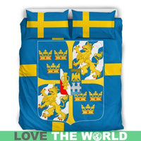 Sweden Coat Of Arms Bedding Set RLT7 - Wonder Print Shop