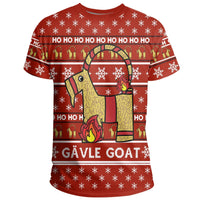 Gavle Goat Sweden T Shirt Swedish Yule Goat Red RLT7 - Wonder Print Shop