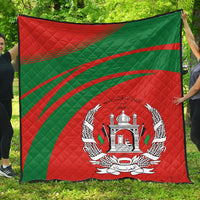 Afghanistan Coat Of Arms Premium Quilt Cricket RLT8 - Wonder Print Shop