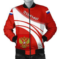 Russian Coat Of Arms Men Bomber Jacket Cricket RLT12 - Wonder Print Shop