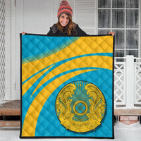 Kazakhstan Coat Of Arms Premium Quilt Cricket RLT8 - Wonder Print Shop