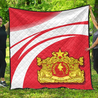Myanmar Coat Of Arms Premium Quilt Cricket RLT7 - Wonder Print Shop