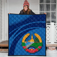 Laos Coat Of Arms Premium Quilt Cricket RLT8 - Wonder Print Shop