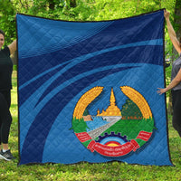 Laos Coat Of Arms Premium Quilt Cricket RLT8 - Wonder Print Shop