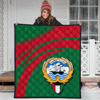 Kuwait Coat Of Arms Premium Quilt Cricket RLT8 - Wonder Print Shop