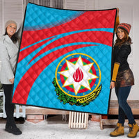Azerbaijan Coat Of Arms Premium Quilt Cricket RLT8 - Wonder Print Shop