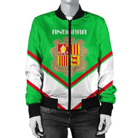 Andorra Coat Of Arms Women Bomber Lucian RLT8 - Wonder Print Shop