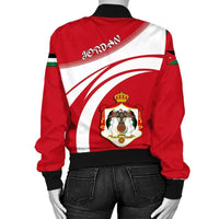 Jordan Coat Of Arms Women Bomber Jacket Sticket RLT8 - Wonder Print Shop