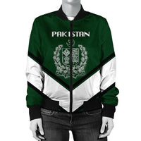 Pakistan Coat Of Arms Women Bomber Lucian RLT13 - Wonder Print Shop