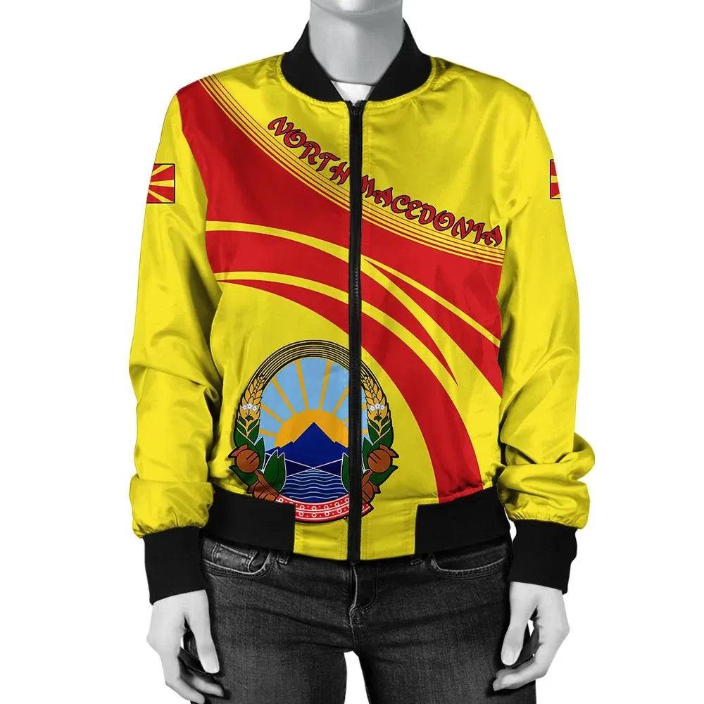 north-macedonia-coat-of-arms-women-bomber-jacket-sticket