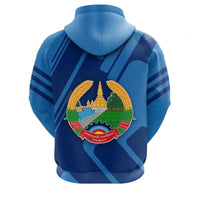 Laos Hoodie Coat Of Arms Rockie RLT8 - Wonder Print Shop