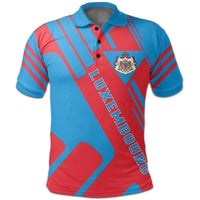 Luxembourg Polo Shirt Coat Of Arms Rockie RLT6 - Wonder Print Shop