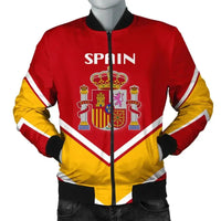 Spain Coat Of Arms Men Bomber Jacket Lucian Style RLT12 - Wonder Print Shop