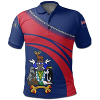 South Georgia and the South Sandwich Islands Polo Shirt Coat Of Arms Cricket Style RLT12 - Wonder Print Shop