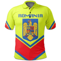Romania Coat Of Arms Polo Lucian Style RLT13 - Wonder Print Shop