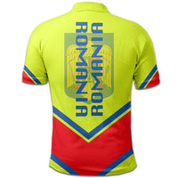 Romania Coat Of Arms Polo Lucian Style RLT13 - Wonder Print Shop