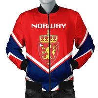 Norway Coat Of Arms Men Bomber Jacket Lucian Style RLT7 - Wonder Print Shop