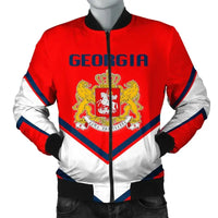 Georgia (U.S. state) Coat Of Arms Men Bomber Jacket Lucian Style RLT12 - Wonder Print Shop