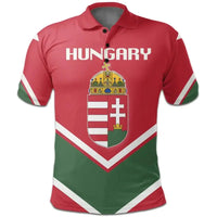 Hungary Coat Of Arms Polo Lucian Style RLT8 - Wonder Print Shop