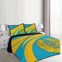 Kazakhstan Coat Of Arms Quilt Bed Set Cricket RLT8 - Wonder Print Shop
