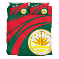 Bangladesh Coat Of Arms Bedding Set Cricket RLT6 - Wonder Print Shop