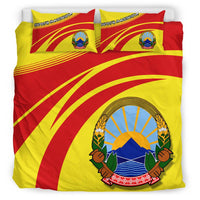 North Macedonia Coat Of Arms Bedding Set Cricket RLT7 - Wonder Print Shop