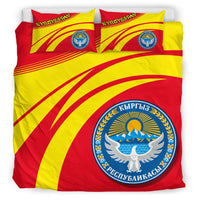 Kyrgyzstan Coat Of Arms Bedding Set Cricket RLT8 - Wonder Print Shop