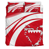 Bahrain Coat Of Arms Bedding Set Cricket RLT8 - Wonder Print Shop