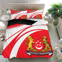 Singapore Coat Of Arms Bedding Set Cricket RLT13 - Wonder Print Shop
