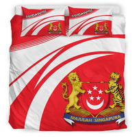 Singapore Coat Of Arms Bedding Set Cricket RLT13 - Wonder Print Shop