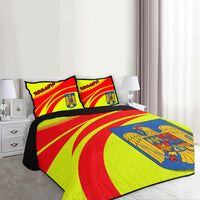 Romania Coat Of Arms Quilt Bed Set Cricket RLT13 - Wonder Print Shop
