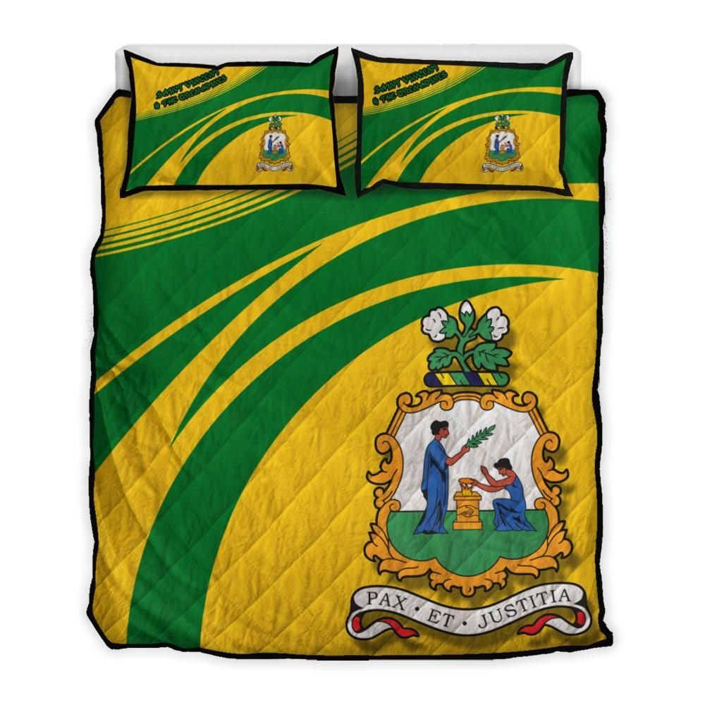 saint-vincent-and-the-grenadines-coat-of-arms-quilt-bed-set-cricket