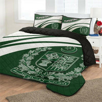Pakistan Coat Of Arms Quilt Bed Set Cricket RLT13 - Wonder Print Shop