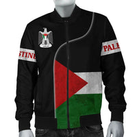 Palestine Flag Bomber Jacket Coat Of Arms RLT13 - Wonder Print Shop